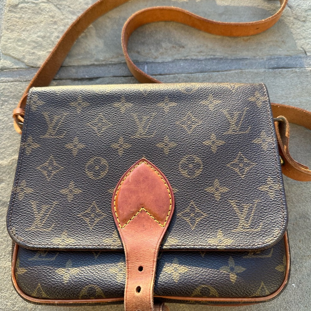 Louis Vuitton Brown Monogram Cartouchiere Shoulder Bag